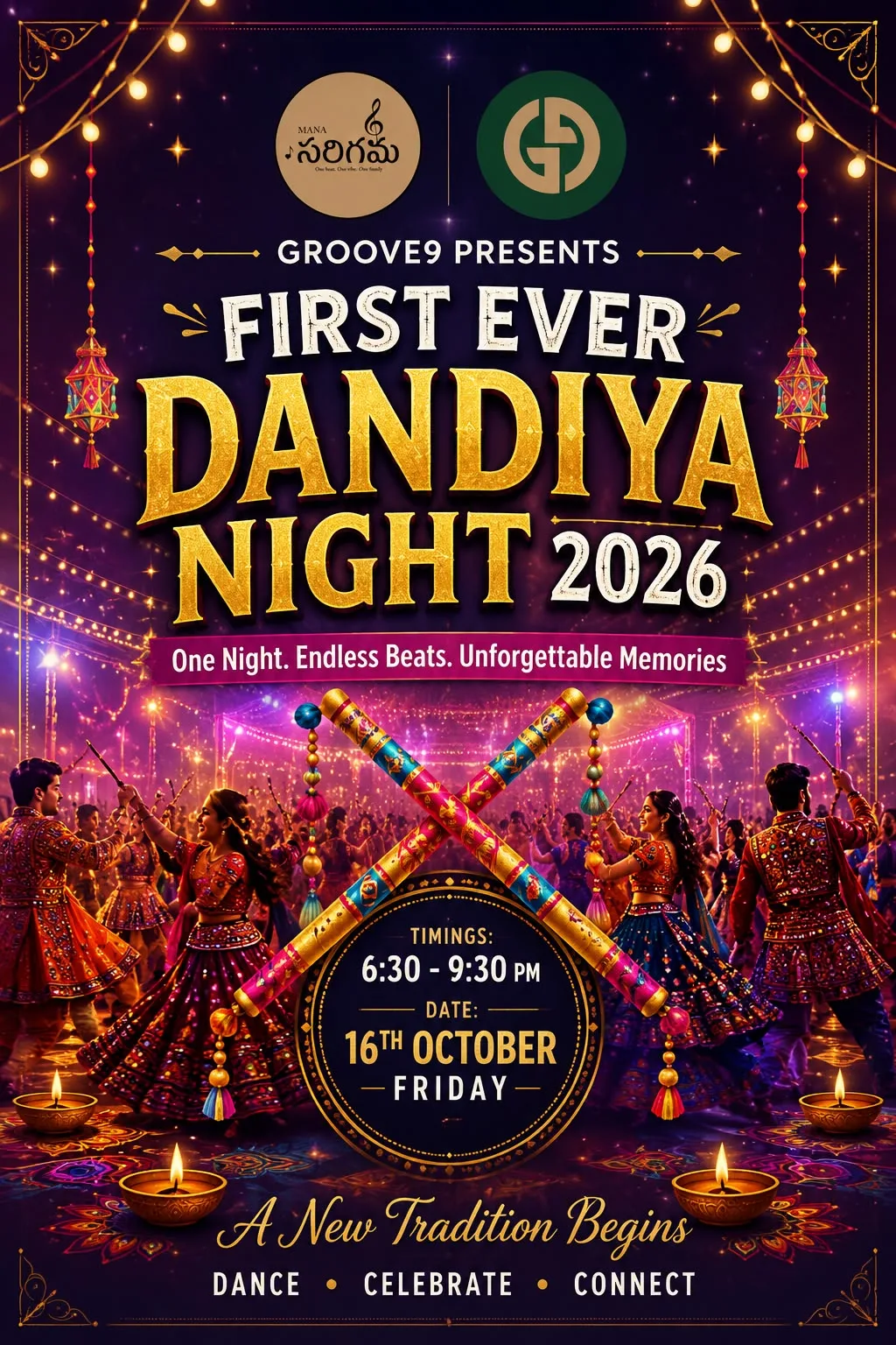 MANA × GROOVE9 Presents: First Ever Dandiya Night 2026